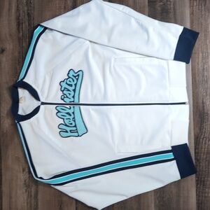 Vintage 90s Hollister Athletics Track Jacket Size Medium Spell Out